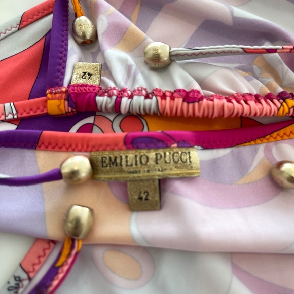 EMILIO PUCCI PINK MULTI BIKINI SIZE IT 42 / US 8 - Picture 15 of 16
